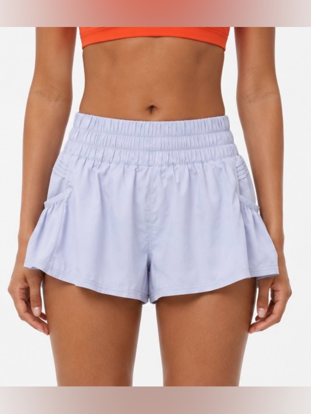 Free People Get Your Flirt On Shorts XS Blue Athletic Running Skort